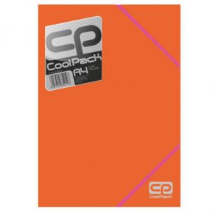 Teczka Coolpack A4 z gumką, Neonowa Pomarańczowa
